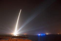 A United Launch Alliance Delta IV lifts off from Space Launch Complex-37 with the Air Force's Global Positioning System (GPS) IIF-5 satellite. This launch marked the 25th Delta IV flight since the first flight in 2002.