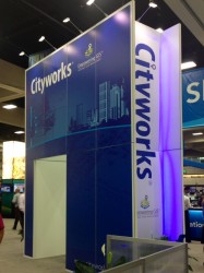 Cityworks' booth at the Esri UC.