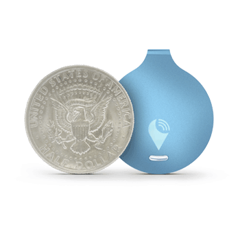 The TrackR easily attaches to valuable items that can then be located via an app using TrackR’s Distance Indicator or via Crowd GPS. Photo: Open Garden