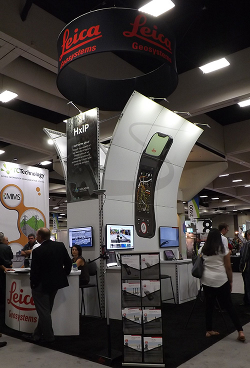 The Leica Geosystems booth at Esri UC 2015. (Photo: Tracy Cozzens)