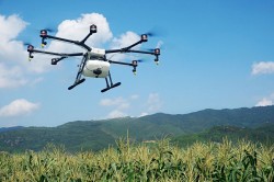The DJI Agras MG-1 is designed for crop spraying.