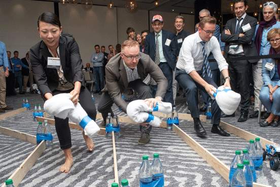 GPS World Leadership Dinner 2018. You wouldn't think that professional navigation engineers would be so enthusiastic about jamming (Melanie Beus photo).