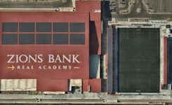 Check out a Nearmap high-resolution aerial image of Zions Bank Stadium/Real Academy. The solar was installed by Auric Solar. (Photo: Nearmap)