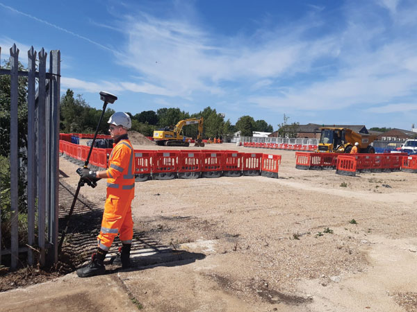 The adoption of GNSS in construction is growing and receiver manufacturers are making it easier to use their equipment in the field. (Photo: Leica Geosystems)