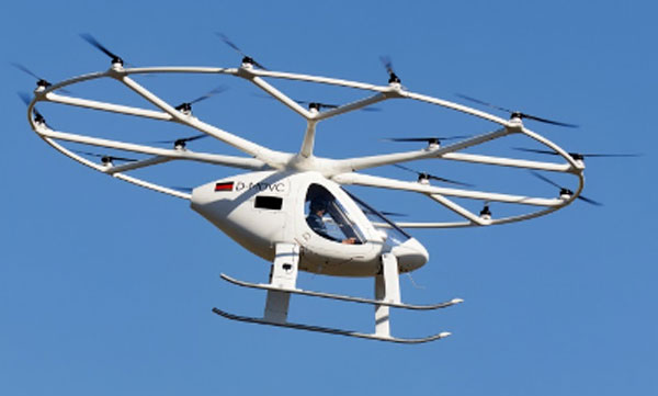 VeloCity prototype in clear skies at Tampa. (Image: courtesy of courtesy BoxAdmin/Beau Zimmer/Velocopter)
