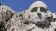 The CyArk team surveyed Mount Rushmore in 3D with advanced scanning equipment. (Credit: CyArk)
