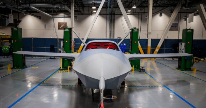 GA-ASI YFQ-42A fighter drone prototype (Credit: USAF)