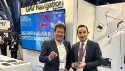 From left, Gustavo López, market portfolio manager at Septentrio, and Miguel Ángel de Frutos, director and CTO at UAV Navigation–Grupo Oesía. (Credit: UAV Navigation–Grupo Oesía)