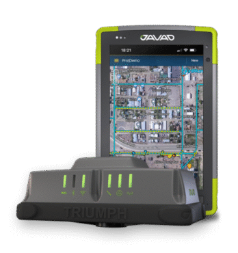 The JAVAD GNSS TRIUMPH-3NR Smart Antenna now integrates with PointMan by ProStar utility mapping software. (Photo: Javad GNSS)