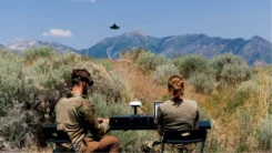Photo:NEW SPIRENT PNT XE simulator testing a drone’s resilience against spoofing in the field. Spirent Federal