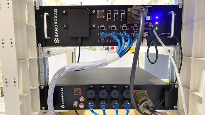 SandboxAQ’s AQNav quantum magnetometer sensor. (Photo: SandboxAQ)