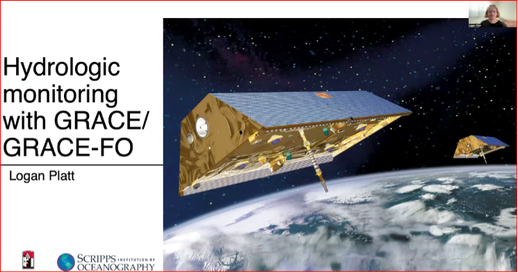 Hydrologic Monitoring with GRACE/GRACE-FO by Logan Platt.