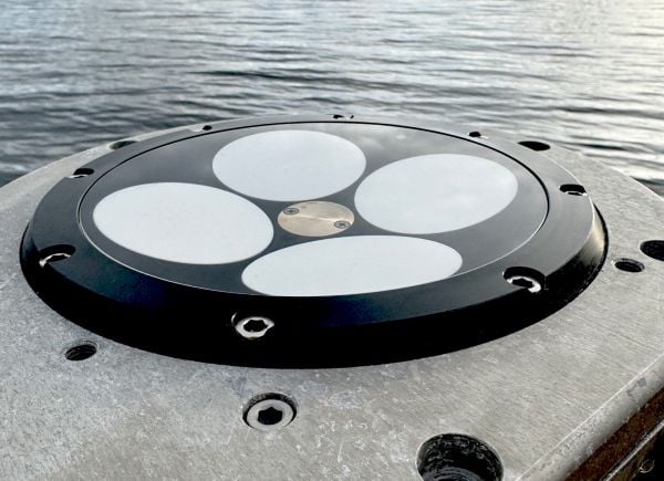 Nortek's DVL 333 Surface installed in a fairing ready for testing in the Oslofjord. (Photo: Nortek)