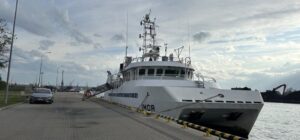 The research vessel was equipped with a GNSS interference detector. (Photo: GPSPATRON)