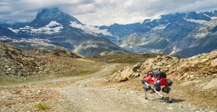 The ANYmal ETH robot of the Robosat project. (Photo: Andrei Cramariuc)