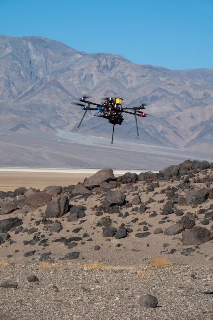 NASA drone flies over ‘Mars Hill’ in Death Valley during recent navigation tests (Photo: NASA/JPL)