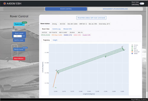 Figure 7a The user interface of the web application.