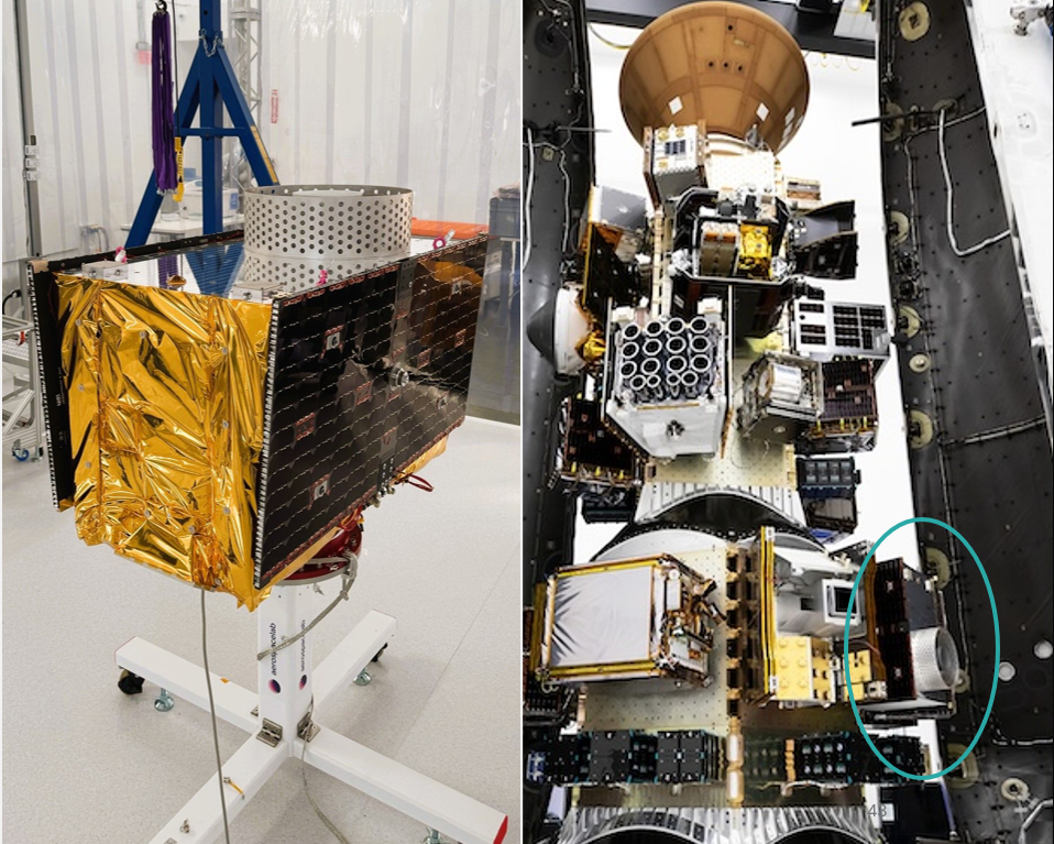 Figure 4. Xona’s first production satellite Pulsar-0.