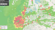 Daily interference map from GPSJam.org on March 9, 2026, showing widespread GPS jamming and spoofing across Eastern Europe. High-interference zones (red) are concentrated around Kaliningrad and extend across Poland and the Baltic region, disrupting navigation signals. (Image: GPSJam.org)