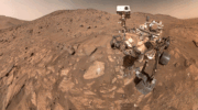 NASA's Perseverance Mars rover took this selfie, made up of 62 individual images, on July 23, 2024. A rock nicknamed Cheyava Falls is to the left of the rover near the center of the image. (Credit: NASA/JPL-Caltech/MSSS)