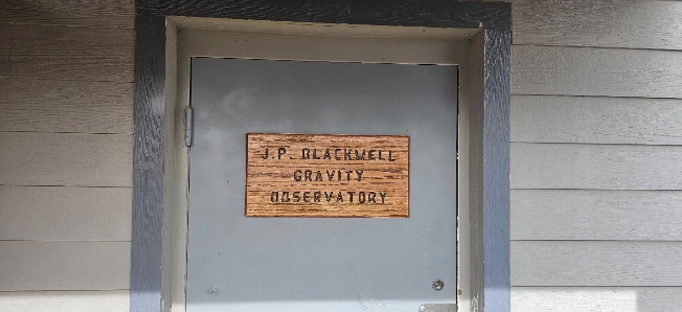 J. P. Blackwell Gravity Observatory. (Photo: NGS)