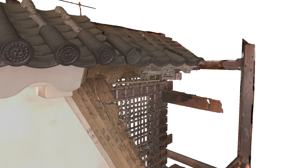 Fine details of an exterior wall captured just outside the castle with Artec Leo. (Credit: Artec 3D)