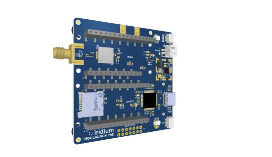 The Iridium 9604 Development Kin, back side. (Credit: Iridium)