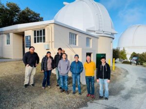 The PANOSETI team installed two 0.5-m telescopes in the Astrograph dome to begin a wide-field optical SETI search. (Credit: PANOSETI)