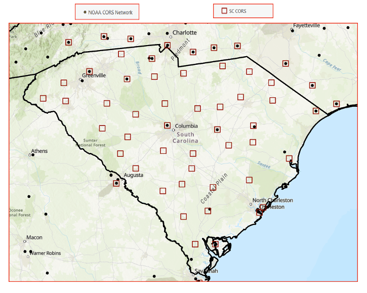 Non-NOAA CORS in South Carolina