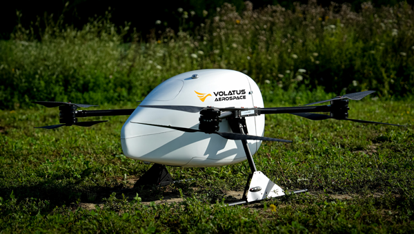 Volatus conducts daily deliveries of medical supplies from Edmonton International Airport to the Montana First Nations Clinic. (Photo: Volatus Aerospace)