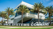 The new Space Systems Command sign was revealed during an unveiling ceremony that took place at Los Angeles Air Force Base, California, Nov. 17, 2021. The ceremony included speeches from LA AFB and SSC leadership. (Credit: U.S. Space Force photo by Van Ha)