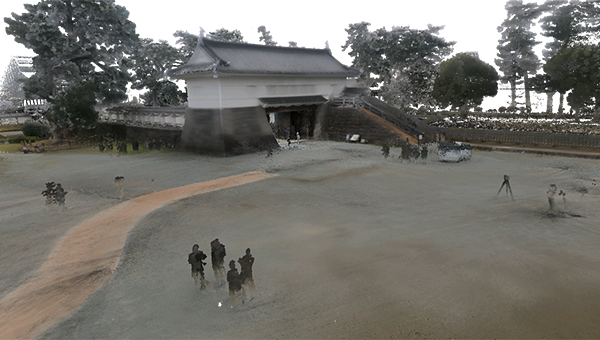 The entry to Odawara Castle, captured with Artec Jet 3D mapping. (Image: Artec 3D)
