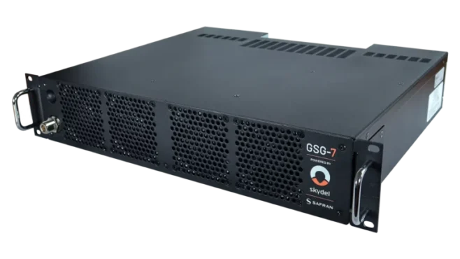 An image of GSG-7, a compact GNSS simulator for advanced GPS/GNSS receiver testing. (Photo: Safran)