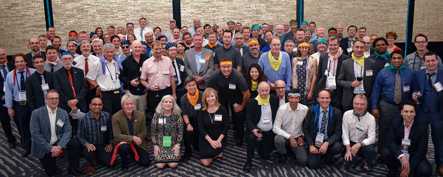 After all the awards were given, everyone got together for a memorable group photo. (Photo: GPS World)