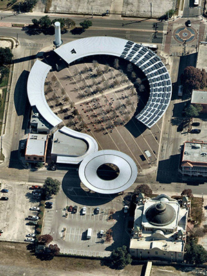 Oblique View of Architectural Design - San Antonio, TX. (Photo provided by Nearmap)